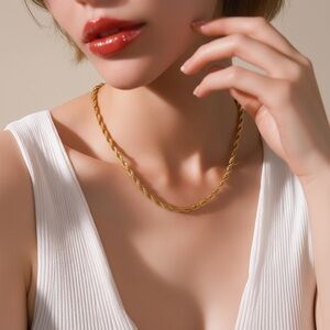 Givenchy Gold-Plated Rope Chain Necklace